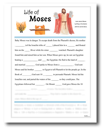 "Life of Moses" instant download Bible game
