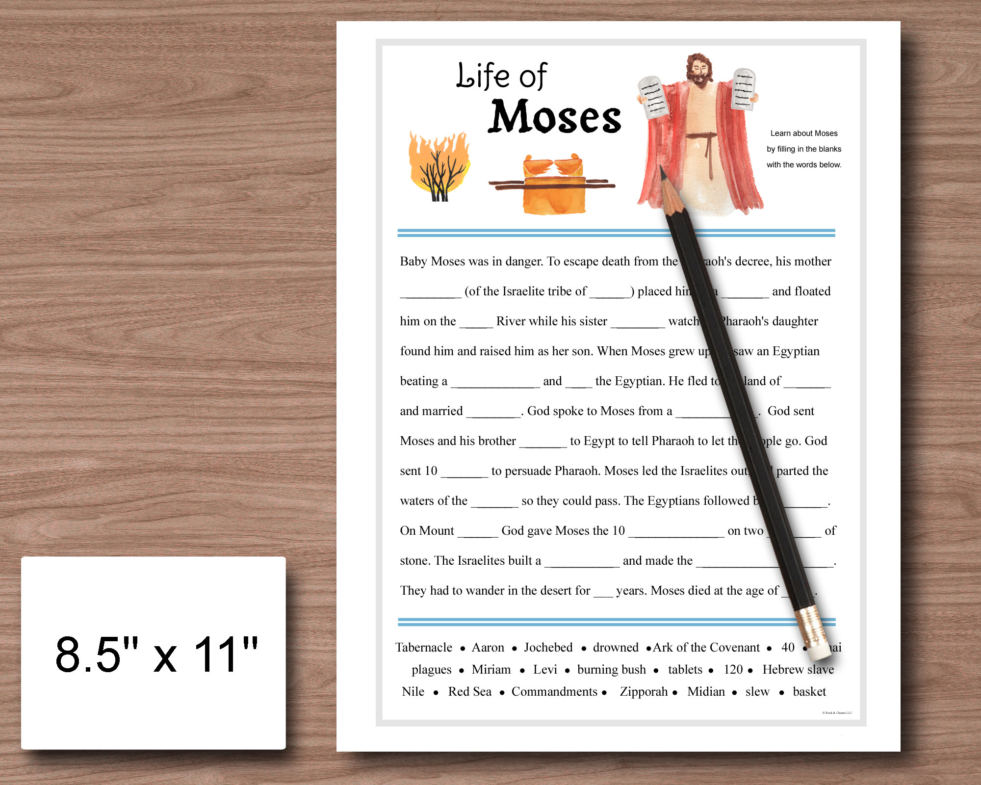 instant download Bible game "Life of Moses"