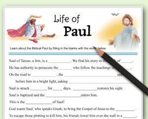 Bible Game Instant Download "Life of Paul"